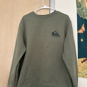 Quiksilver Men's Olive Crewneck Sweater